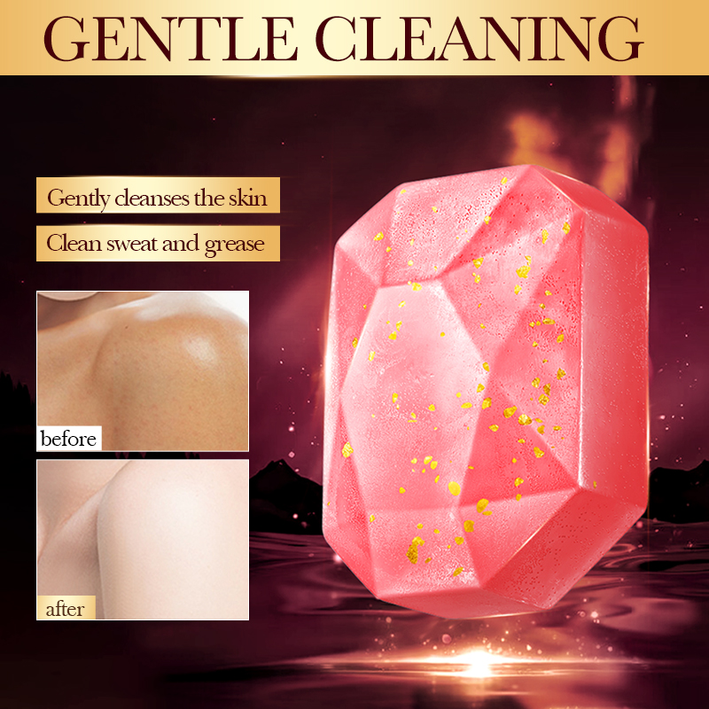 Luxury Skincare Essential - Roségoldfolien-Handseife – Natürliche ätherische Öle, feuchtigkeitsspendende