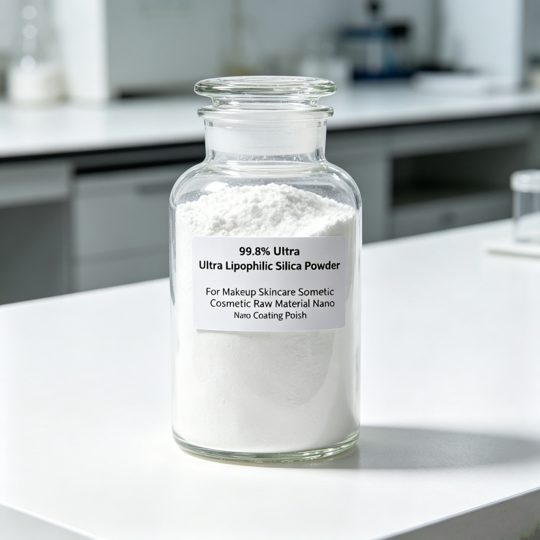 Luxury Skincare Essential - 99,8 % ultra-lipophilisches Nano-Silica-Pulver in kosmetischer