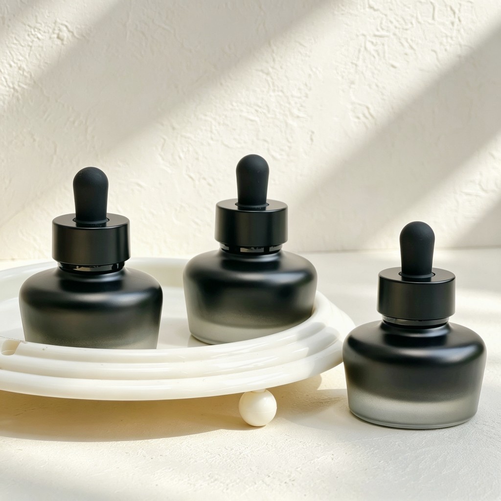 Luxury Skincare Essential - 30ml Mattglas-Tropfflasche, Lichtgeschützt, für Ätherische Öle