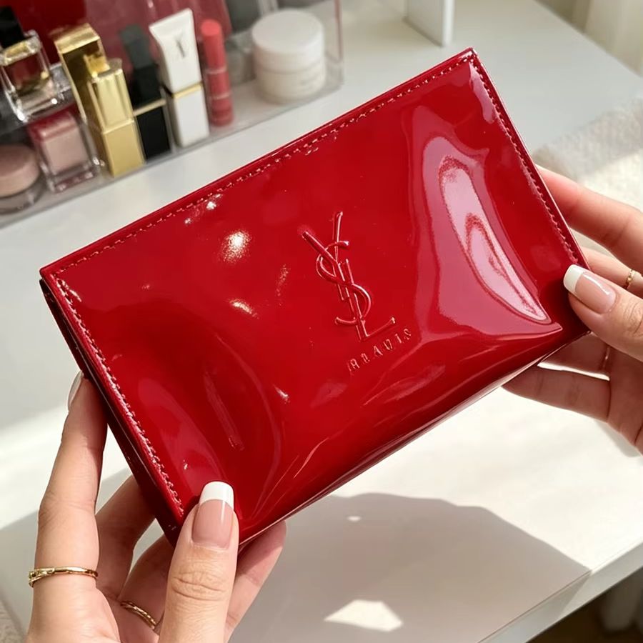 YSL Rote Lackleder-Mini-Kosmet – Luxury Skincare And Makeup Brands Bewertung und Preis